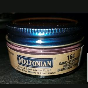 Meltonian Burgandy Shoe Handbag Cream 2004